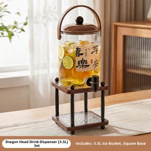 YINXIANG80YIGUAN | Large Cold Water Dispenser Jug With Faucet and Base