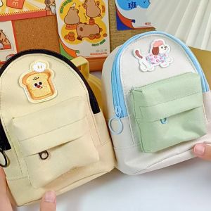 Cartoon Pen Bag Schoolbag Shaped Crossbody Bag Large Capacity Gift Stationery Bag School Office Cosmetic Bag Storage Bag
