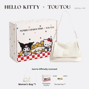 TOUTOU | Large Capacity Commuter Underarm Crossbody Bag White