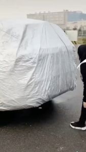 Bạt Phủ Xe Ô Tô PEUGEOT 2008 3008 5008 Traveller Chất Liệu Bạt Tráng Nhôm 3 Lớp Có Khóa Kéo Cửa Và Phản Quang