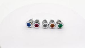 1pc LED Metal Indicator light 12mm waterproof Signal lamp 3V 6V 12V 24V 220v screw connect red yellow blue white