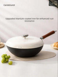 CAROTE | Titanium Steel Non-Coating Frying Pan Gas Stove and Induction Cooker Compatible