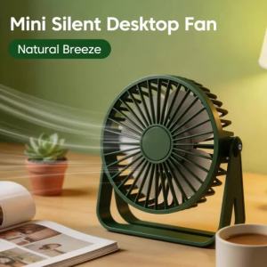 Quạt Để Bàn Mini USB 360 Độ ° Quạt Nhỏ Di Động Có Thể Điều Chỉnh Dành Cho Ký Túc Xá Sinh Viên Máy Tính Làm Mát Mùa Hè Bàn Làm Việc Tại Nhà Tiện Ích Văn Phòng