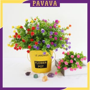 Hoa baby giả PAVAVA làm điểm trang trí nhà cửa phòng khách bông nhựa cắm bình decor chụp ảnh để bàn đám cưới lễ tết đẹp