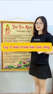 Tranh Liễn Phật Giáo - Vải Canvas Cao Cấp - Thập Thiện Nghiệp