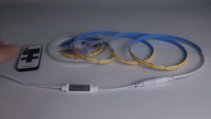 USB COB LED Strip with RF Remote Control White/Warm White Double-sided Tape for TV Mirror Backlight Kitchen Decoration Light