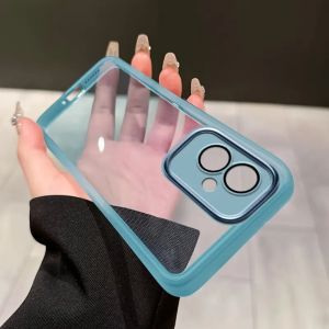 Transparent Phone Soft Case For Motorola Moto G35 5G G14 G24 G04 E14 G34 G32 G54 G85 G84 G75 G15 G05 G67 G77 Camera Lens Cover