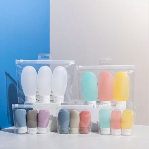 30/60/100ml Lotion Cosmetic Bottle Colorful Shampoo Shower Gel Travel Refillable Sub-Bottling Set Empty Container Portable