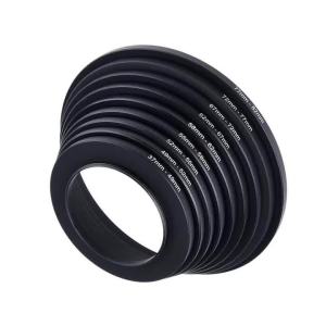 18pcs Camera Lens Filter Step Up & Down Ring Adapter Metal Filter Adapter Ring For All Camera DSLR 37-82 82-37mm Mount Set Kit