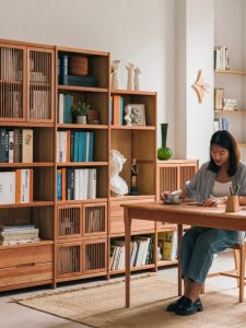 YANPU | Solid Wood Luxurious Shelf