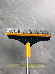 Sikat Kamar Mandi 2in1 Gagang Panjang Dengan Wiper Pembersih Lantai Multifungsi