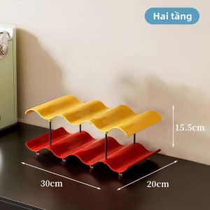 Giá Để Ly Đa Tầng Dạng Sóng Có Thể Gếp