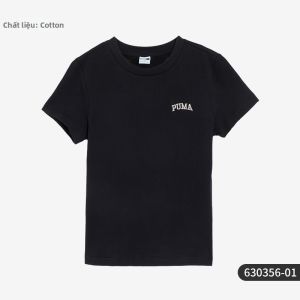 PUMA | Áo Thun Nữ Cổ Tròn Dễ Thương Mùa Hè Ẩn Định Ống Tay Ngắn