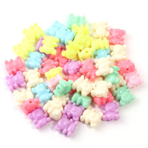 50 ชิ้น/ล็อต Big Hole ลูกปัดพลาสติกหลากสีหัวใจผีเสื้อ Apple arge ลูกปัดหลวม Spaced ลูกปัดสําหรับเครื่องประดับ DIY ทํา