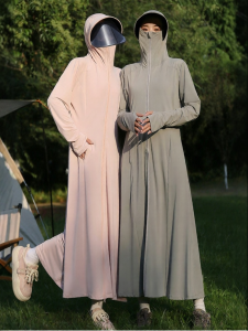 SHANCHUN | Womens Sun Protection Jacket Long Full Body with Black Brim Suitable for Petite Cool