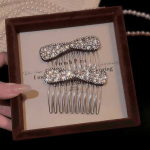Luxury High-end Bow Rhinestone Back-of-the-head Hair Accessory