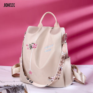 ELACCENT กระเป๋านักเรียนหญิง ผ้าใบ กระเป๋าเป้หญิง ความจุใหญ่ กันน้ำผ้าออกซ์ฟอร์ด กระเป๋านักรียนคุณภาพสูง แฟชั่น ญ กระเป้าสะพายหลังผญ การออกแบบป้องกันการขโมย กระเป๋านักเรียนหญิง