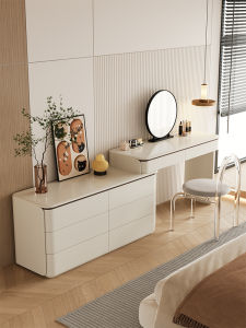 Extendable Makeup Desk Solid Wood