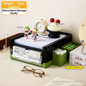 Desk Bookshelf Organizer Shelf