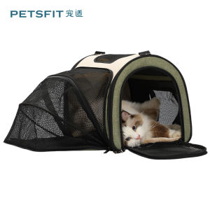 PetSfit Socialization Cat Backpack Portable Large Space Outdoor Doggy Bag Pet Carrier Spacecraft Design for Cats And Dogs