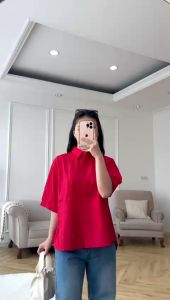 NANDO ATASAN KEMEJA DAILY WANITA KOREAN STYLE TERBARU FASHION SIMPLE