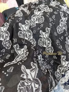 Kain Organdy . Organza Motif Premimum ( Per Meter)