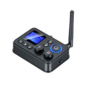 kebidumei | Bluetooth 5.4 Audio Transmitter Receiver Support AUX/COAXIAL/Optical/TF/U Disk with LCD Display For Home Stereo TV Speakers PC