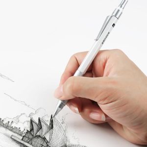 Pensil Mekanik 0.5Mm Bahan Metal Mechanical Pencil Drawing Untuk Sekolah / Kantor