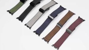 Leather Silicone Strap for Samsung Galaxy Ultra/Ultra 2 47mm Magnetic Bracelet for Galaxy Watch 9 8 40 44mm 8Classic 46mm Band