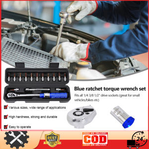 ⭐️【คลังสินค้าในพื้นที่+มีในสต็อก】⭐15ชิ้น1/4 "เครื่องมือกุญแจประแจโลหะจักรยานเครื่องมือชุดจักรยานประแจชุดประแจโลหะชุดซ่อมจักรยาน5-25Nm 2-24Nm