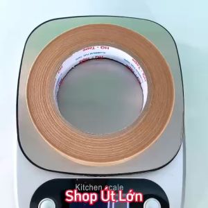 1 Cuộn băng keo giấy da bò bóng giấy nâu không viết rộng 2.4cm dài 50 mét lõi giấy 3mm