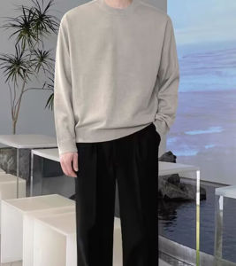 กางเกงขายาวทรงหลวมสไตล์อเมริกันย้อนยุคสำหรับผู้ชาย กางเกงขายาวทรงตรงสุดเท่สไตล์อังกฤษ กางเกงขายาวทรงเข้ารูปสไตล์ปารีส