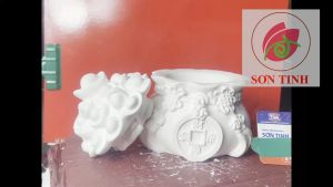 Tượng tô màu HŨ NGUYÊN BẢO TÀI LỘC  Túi Tiền May Mắn thạch cao (Không kèm màu) đồ chơi cho trẻ