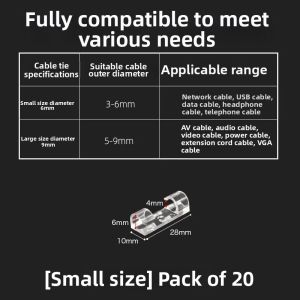 Adhesive Wire Organizer Cable Clip