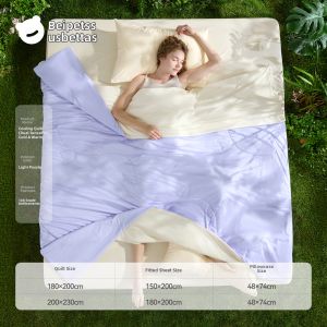 Usbettas | Lightweight Breathable Summer Quilt Set for Children and Students Machine Washable