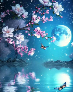 Huacan DIY Diamond Painting Landscape Moon Diy Mosaic Flower Art Home Decoration Gift Rhinestone Pictures