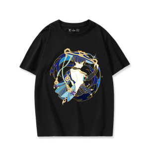 Original God Surrounding the Game Stray Soldier Impression Same Cos Pure Cotton Short Sleeve T-shirt Men and Women Student Clothes Summer