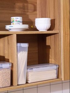 Penyimpanan Bening Cereal Kontainer Makanan Food Storage Jar Container Toples Kotak Snack Kedap Udara
