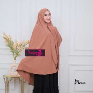 Bergo Malaysia Extra Jumbo/Jilbab Haji/kerudung Umroh/ Khimar crinkle premium extra Jumbo