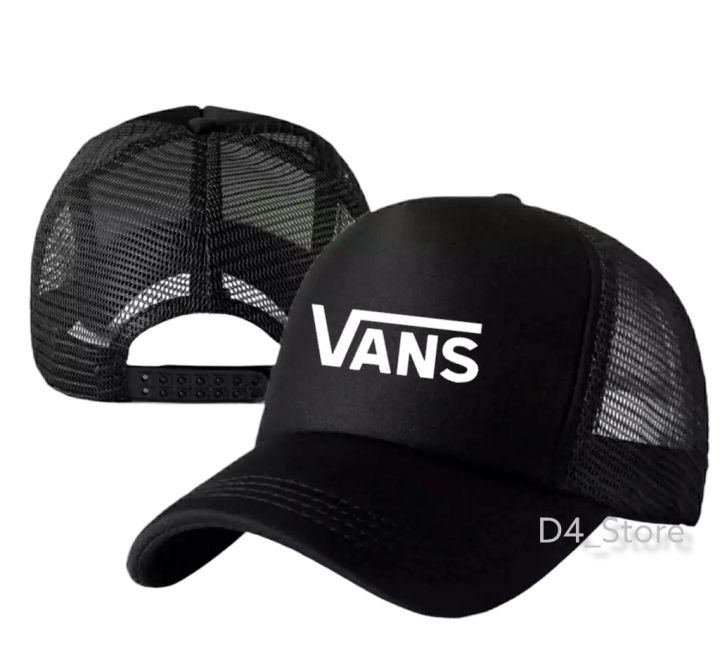 TOPI TRUCKER LOGO VANS-Topi jaring promo-topi pria distro Topi