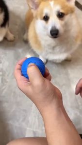 Mainan Bola Kucing atau Anjing Interaktif Bergulir dan Putar Otomatis untuk Anti Stress Hewan Peliharaan dengan Lampu Warna Warni Listrik Rechargeable Smart Rotating Ball For Pet