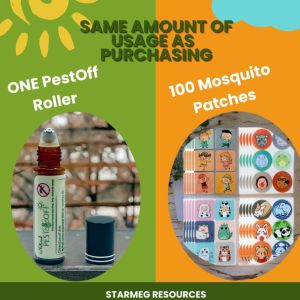 Best Seller Baby Kids Natural Mosquito Repellent Roll On with Essential Oils Aloe Vera - PestOff Ubat Nyamuk Semula Jadi Aedes