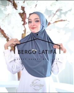 Bergo Instan Mini Pad Latifa Bahan Jersey Valery Dry-Fit By Kimikey