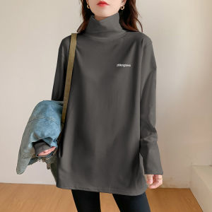Inner Wear Thick Loose Upper Clothes Long Sleeves T-shirt Bottoming Shirt