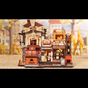 DIY 3D Wooden Puzzle Bread Factory Learning by Doing Self Assembly Educational Craft EAHB501