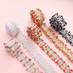 1Yard/Lot Width 2/3cm Colorful Polyester Fragrant Style Lace Fabric Webbing Trim Ribbons For DIY Decoration Crafts Sewing Garment Supplies