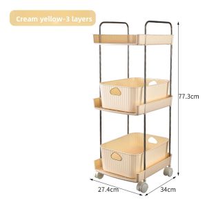 DEMING | Movable Storage Cart Shelf