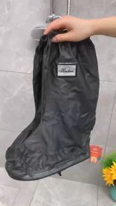 Thickened Waterproof Rain Boots Anti -Slip And Wear -Resistant Zipper Shoe For Men And Women