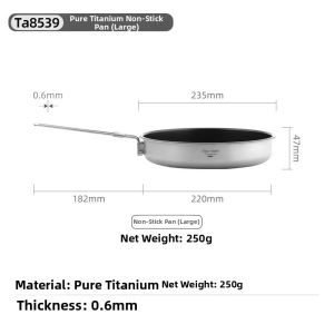 Tiartisan | Outdoor Nonstick Portable Lightweight Cooking Pan
