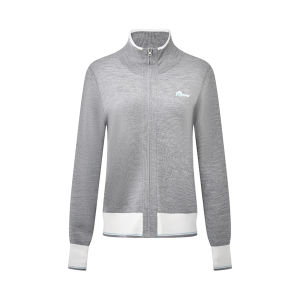 Dual-Wear Wool Blend Knit Cardigan